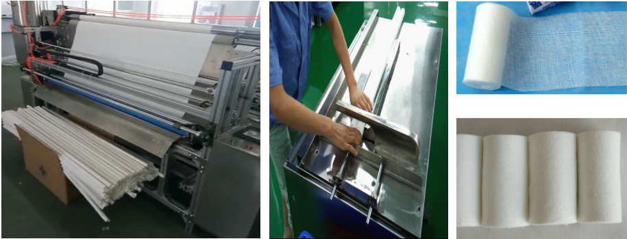medical gauze bandage cutting machine